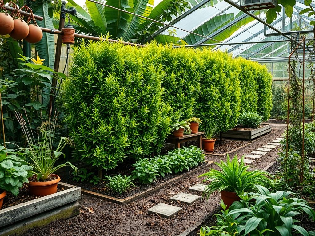 Backyard Privacy Hedges