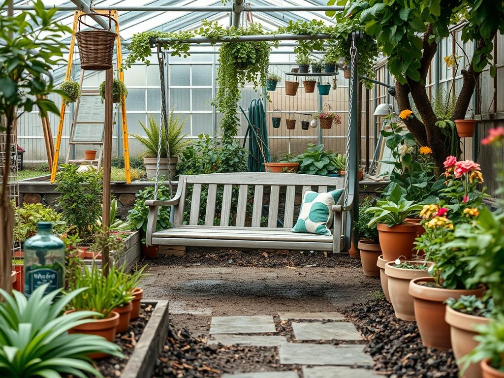 Backyard Swing Seat Styling