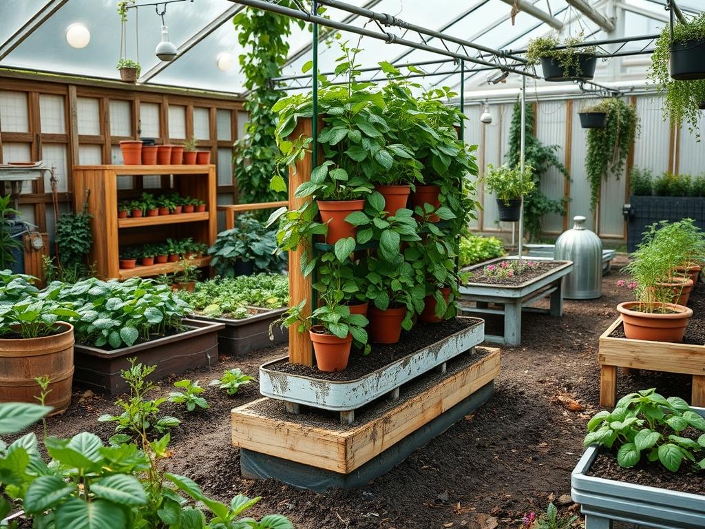 Backyard Vertical Herb Planters