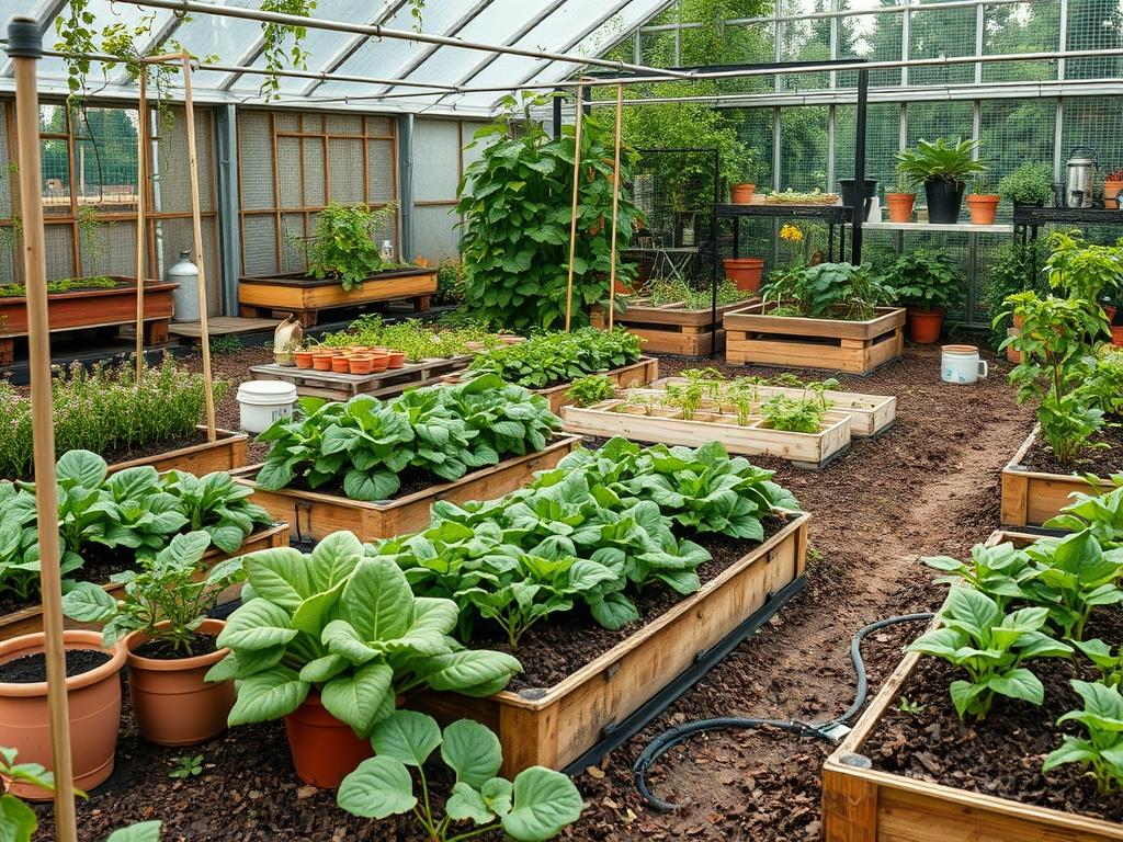 Backyard Caged Vegetable Plots