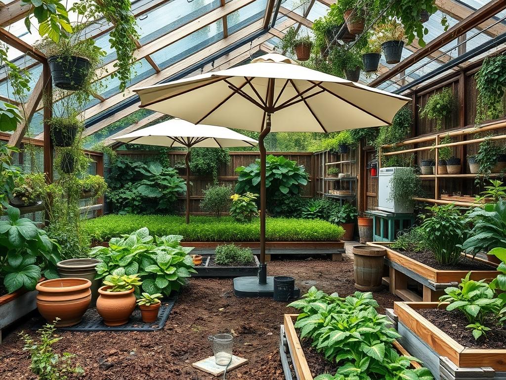 Backyard Cantilever Umbrellas