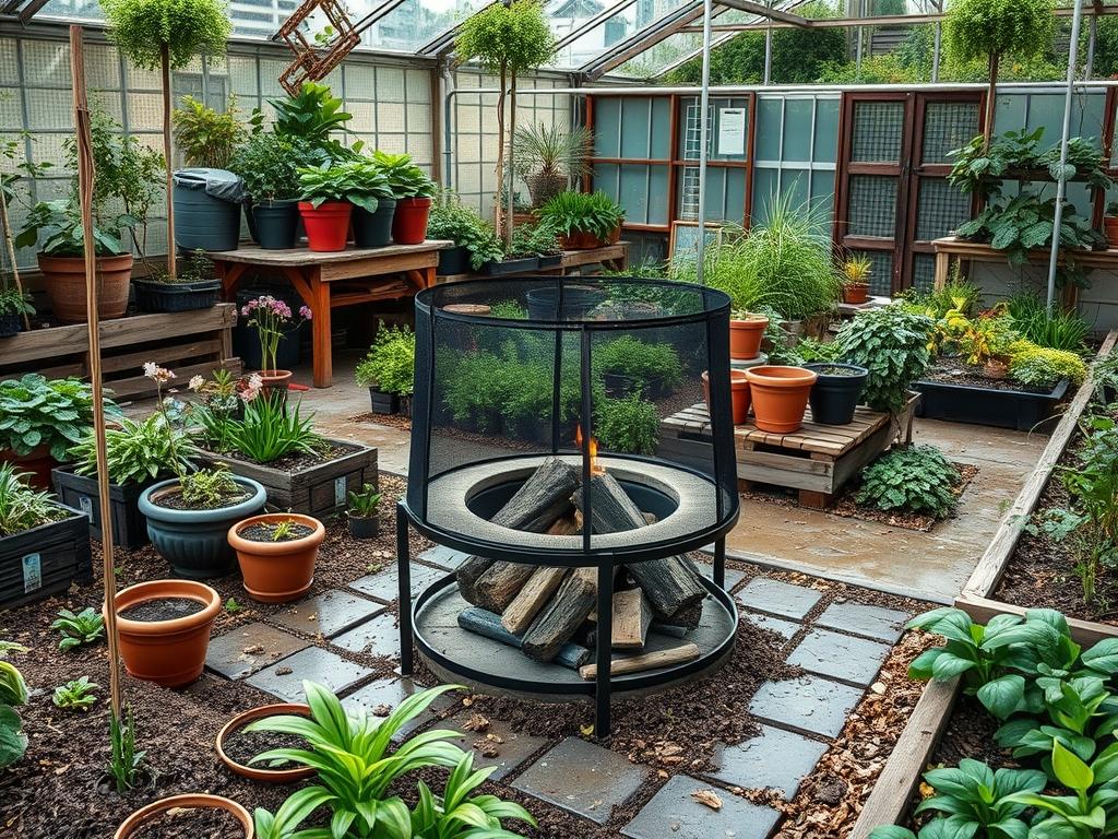 Backyard Fire Pit Windguards
