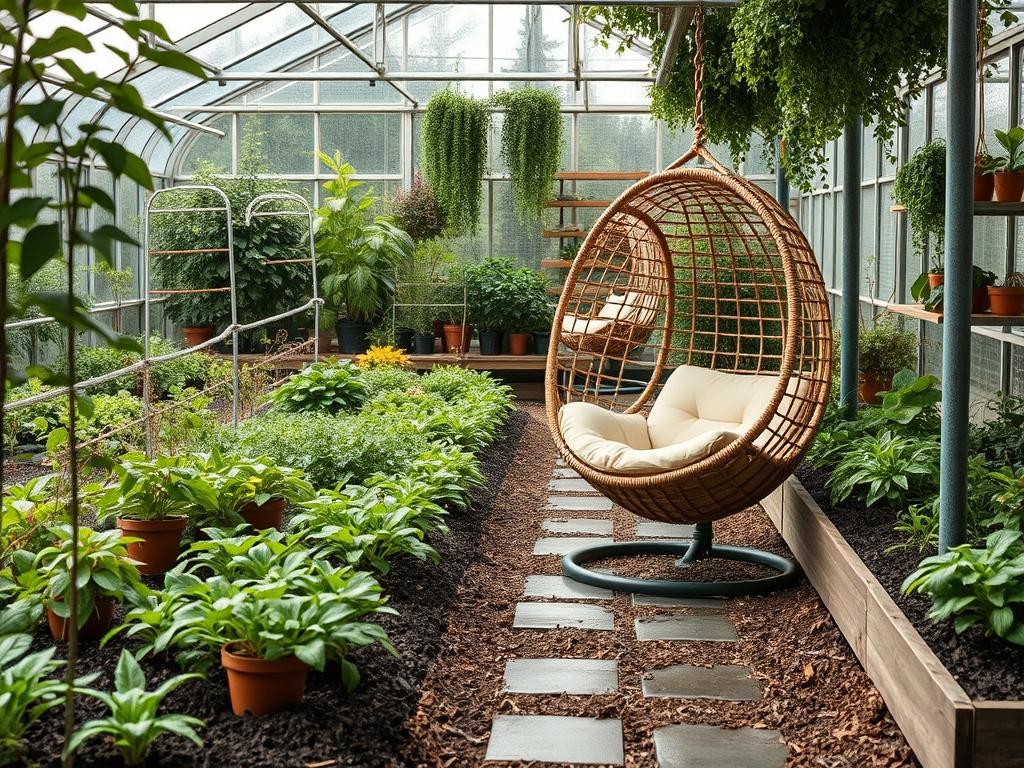Backyard Hanging Egg Chairs