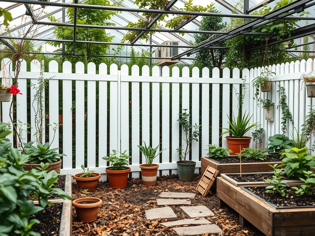 Backyard PVC Privacy Fencing
