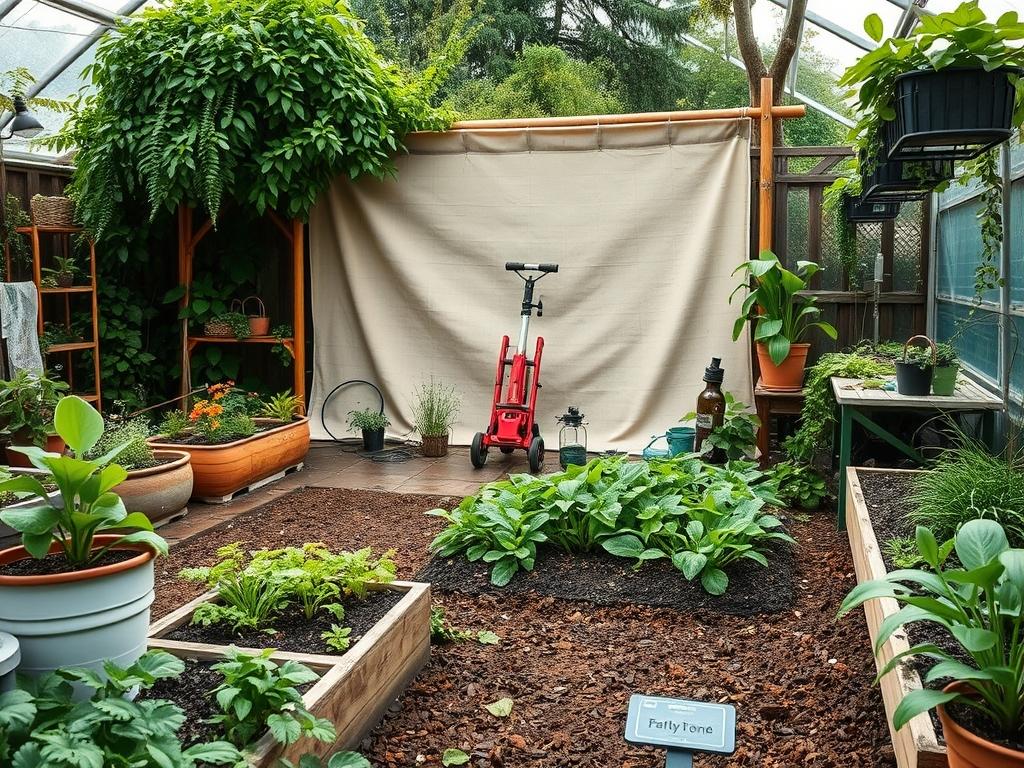 Backyard Privacy Canvas