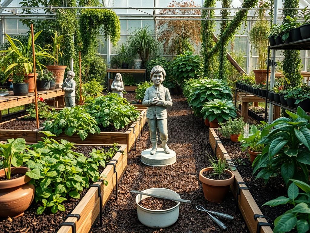 Solar Backyard Statues