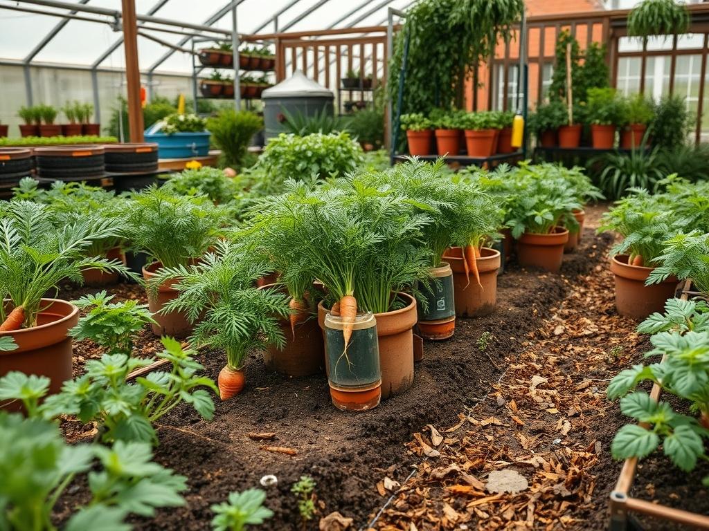 Backyard Carrot Growing Tubes