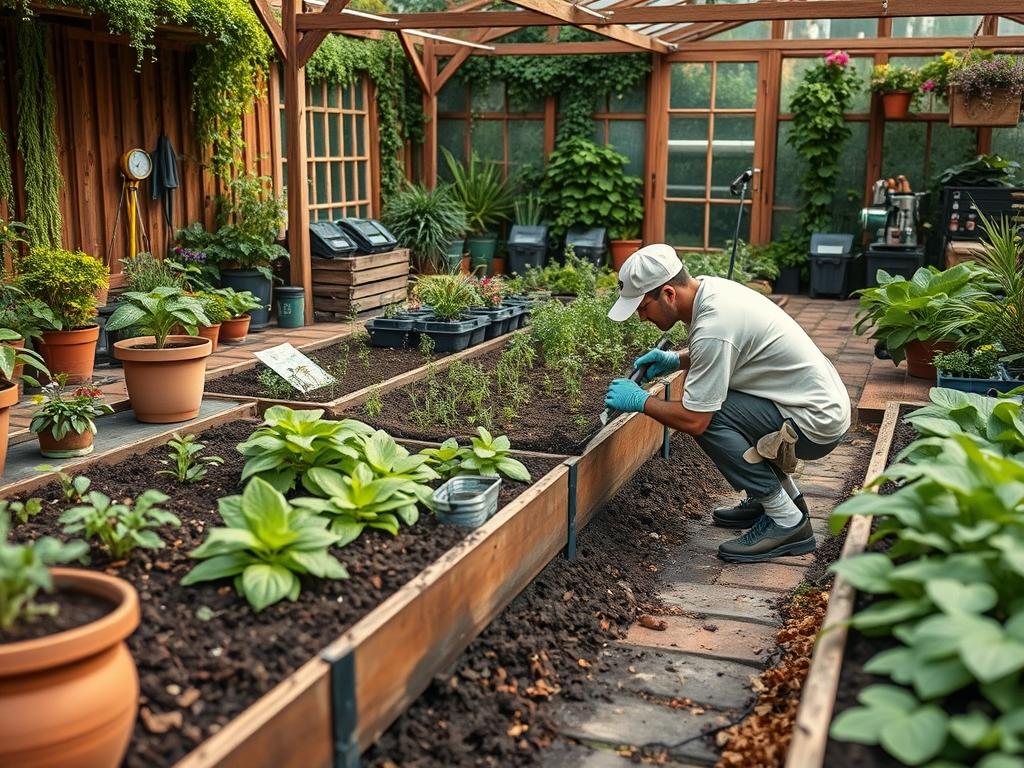 Backyard Deck Board Cleaning