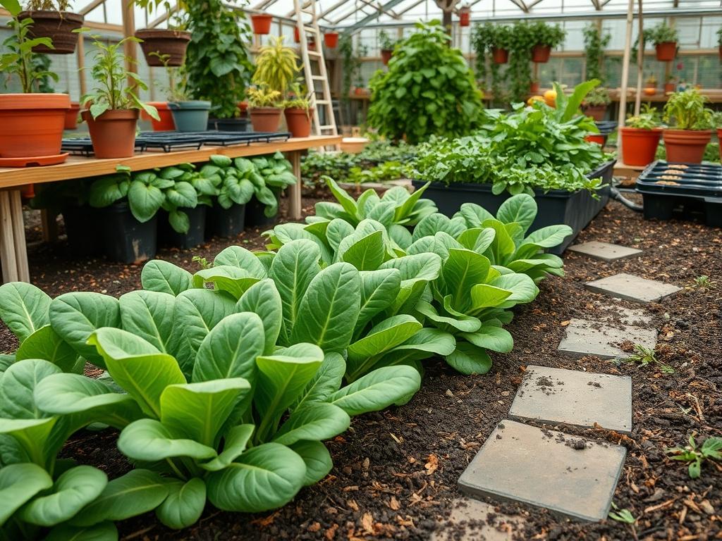 Backyard Winter Spinach Tips